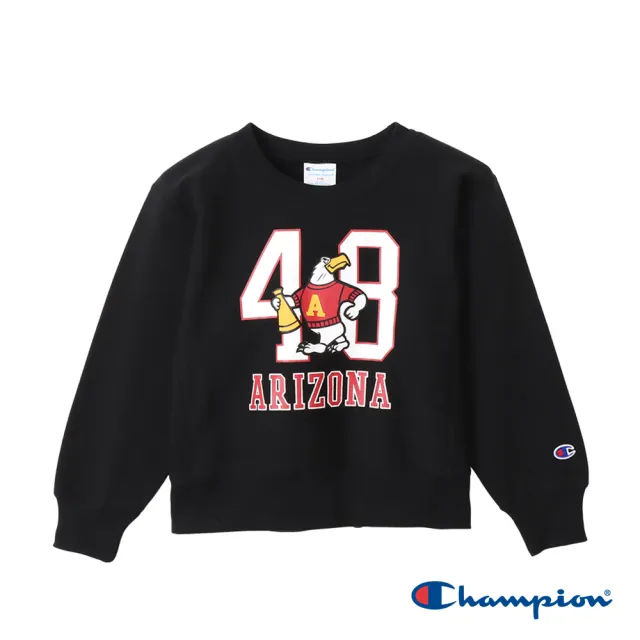 【Champion】官方直營-經典款Arizona老鷹校園大學T上衣-男女童裝(3色)
