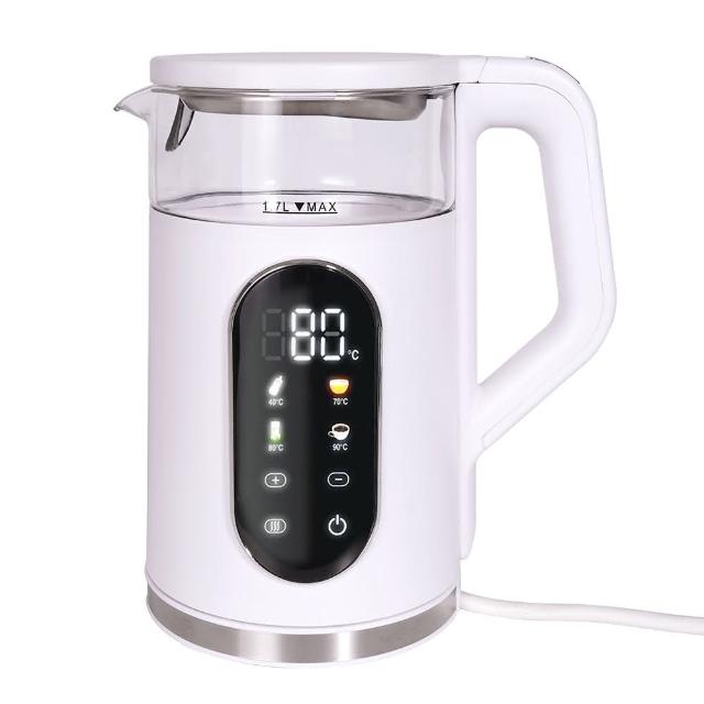 【Kolin 歌林】1.7L智能溫控玻璃快煮壺KPK-LN217G(電茶壺 熱水壺 泡茶壺 煮水壺)