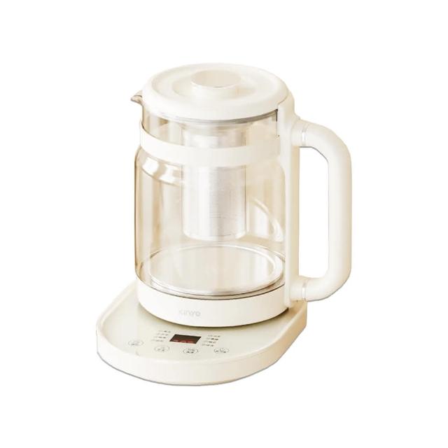 【KINYO】智慧燉煮養生壺1.6L ITHP-2616(燒水壺 電熱壺 養身壺 花茶壺 煮茶壺 玻璃壺)