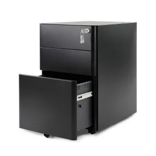 【KF金柏莉家具】現代極簡風活動櫃_大_W39*D48*H59(辦公室收納櫃 / 三層抽屜櫃 / 活動邊櫃 / 桌下活動櫃)