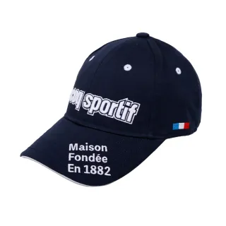 【LE COQ SPORTIF 公雞】高爾夫系列 男款藏青色簡約防曬抗UV可調節棒球帽QGU0J100