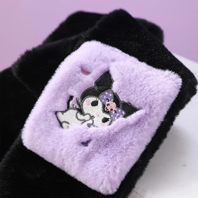 【SANRIO 三麗鷗】三麗鷗正版兒童毛絨圍巾圍脖 多款可選(酷洛米/大耳狗/美樂蒂/Hello Kitty)
