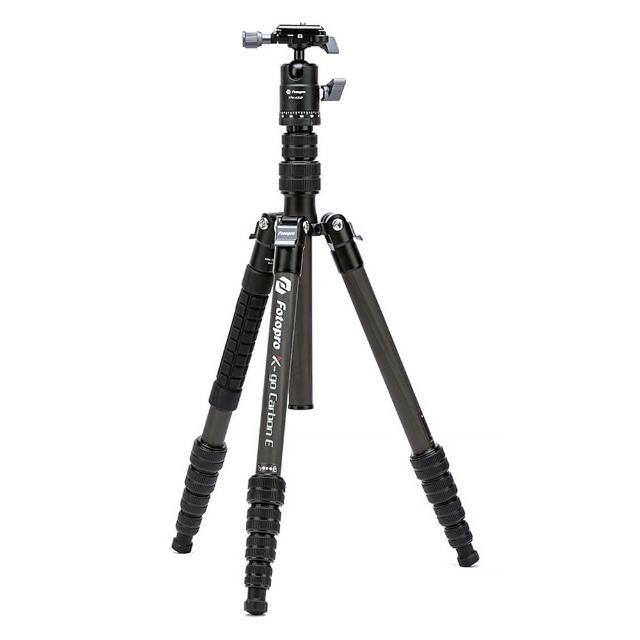 【FOTOPRO】X-GO Carbon E2 二代 專業輕巧碳纖維三腳架套組 (公司貨) 載重8公斤 雙全景雲台 可拆成單腳架