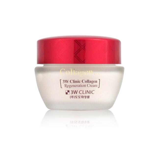 【3W CLINIC】膠原潤澤精華霜60mlx1入(膠原 日晚霜 保濕 潤澤)