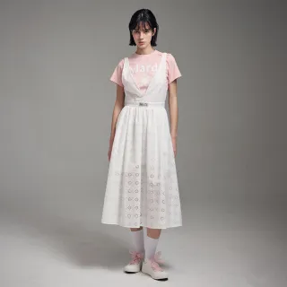 【MARDI MERCREDI】連身裙 白色 V領 休閒 MAXI DRESS V NECK EYELET