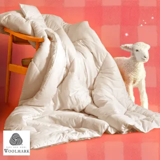 【田中保暖試驗所】3.2kg 法國100%純小羊毛被 冬被 雙人6x7尺 附羊毛聲明卡 台灣製 冬被(國際羊毛局認證)