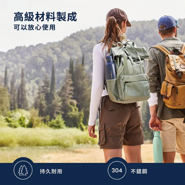 【Sodastream】Sodastream-隨我行碳酸不銹鋼保冷瓶 2色可選(深海藍/銀月沙)