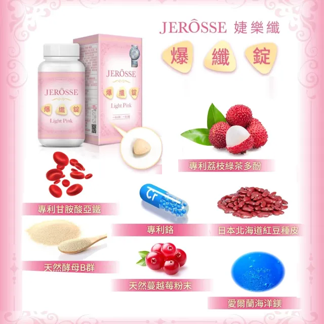 【JEROSSE 婕樂纖】爆纖錠X3盒+纖酵宿X2盒XVIP優惠價格(選用日本紅豆/天然酵素)