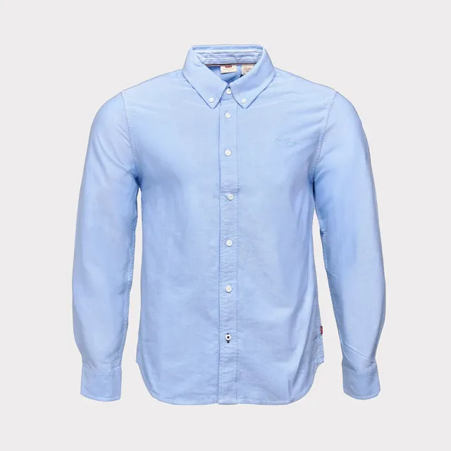 【LEVIS】男款 長袖襯衫 牛津領 素色襯衫 上衣 熱賣單品 0017V-0001