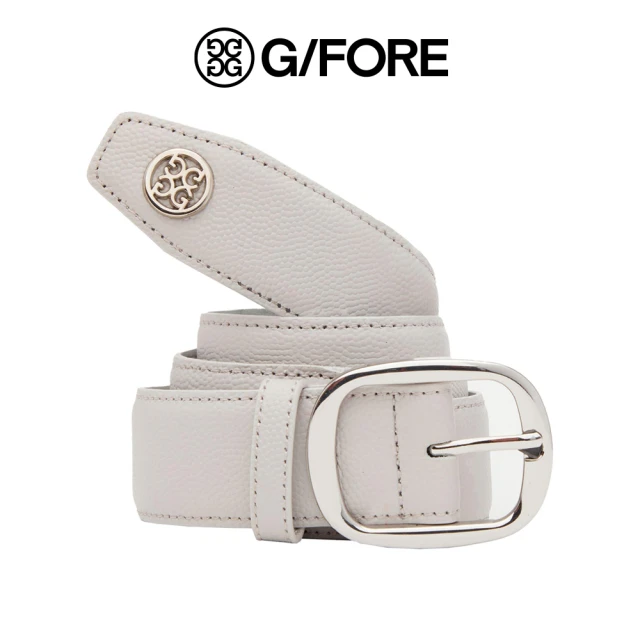 G/FORE CIRCLE GS WEBBED BELT 男士 皮革腰帶 淺灰色