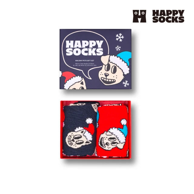 Happy Socks Holiday Gift系列-耶誕寵物2入組(時尚款/穿搭款/聖誕節)