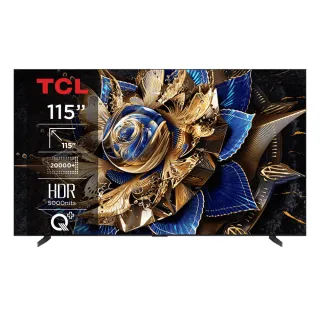 【TCL】115型 頂級 QD-Mini LED 20000區域控光 Google TV 量子點智能聯網顯示器-廠勘基本安裝(115X955)