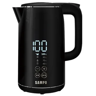 【SAMPO 聲寶】316不鏽鋼智能溫控顯示快煮壺1.7L(KP-CG17M)