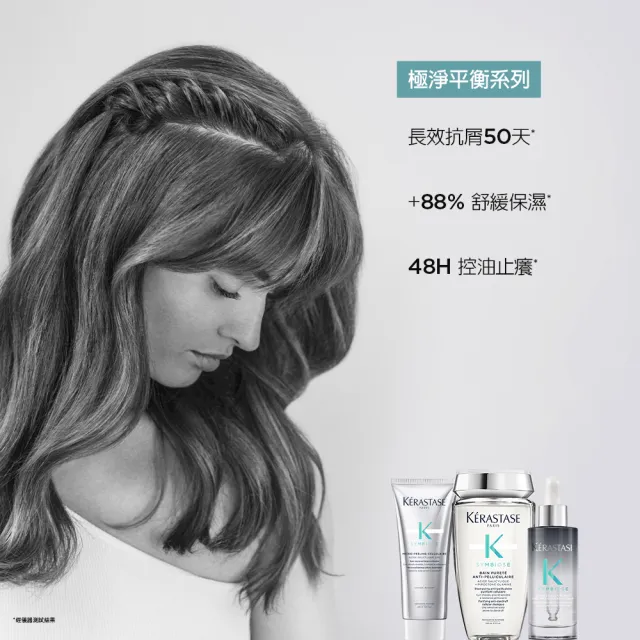 【KERASTASE 巴黎卡詩】極淨平衡髮浴250ml雙入組(去屑/控油/舒緩/保濕/卡詩洗髮精)