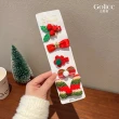 【Golicc】聖誕造型小髮夾 一組5入(雙十 萬聖節 生日 髮飾 頭飾 鯊魚夾 抓夾 禮物)