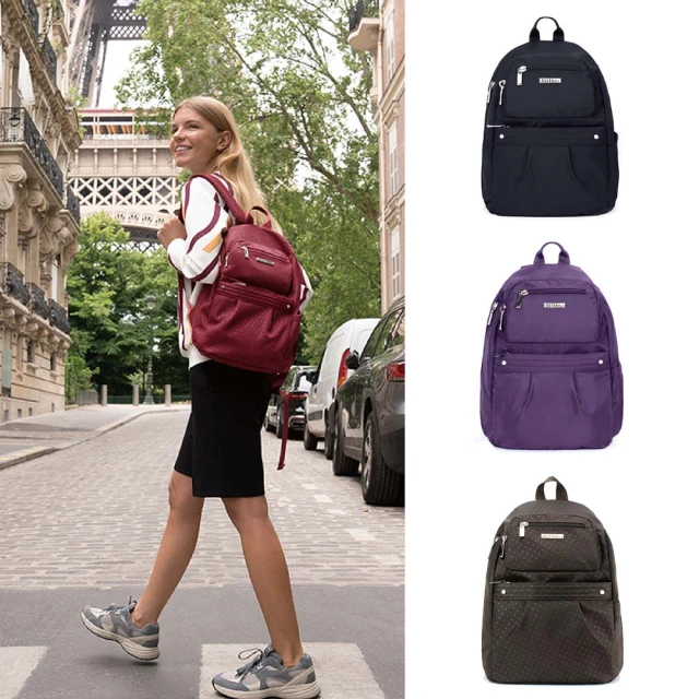 ELLE ACTIVE 生活印記系列-側背包/斜背包-大(紫