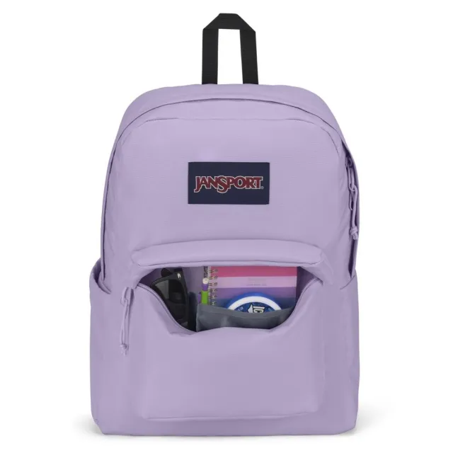 【JANSPORT】雙11 SUPERBREAK PLUS 經典款背包 柔和紫(JS0A4QUE5M9)