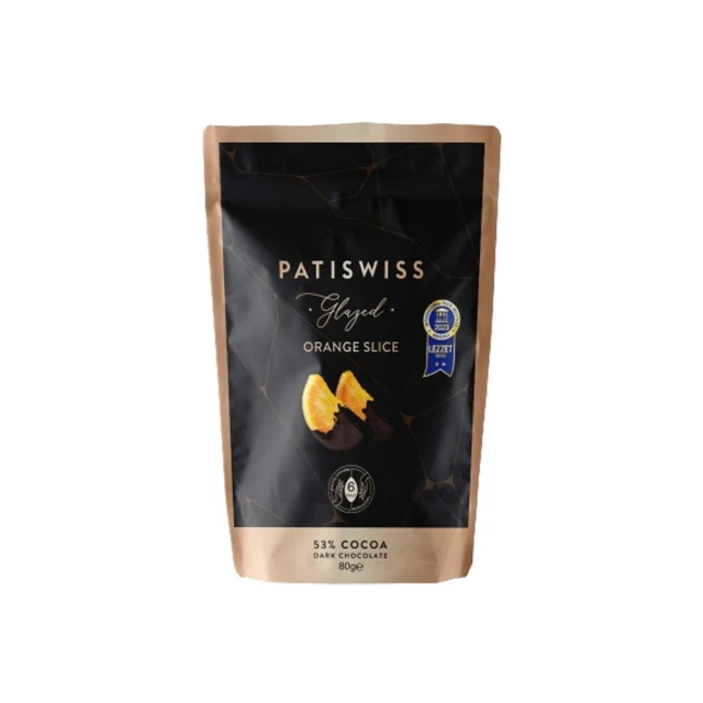 PATISWISS 帕蒂西 香橙片夾餡黑巧克力(80g)