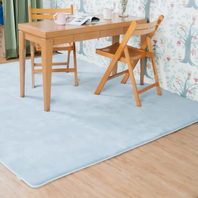 150x200CM 素面加大升級大地墊 超回彈優質珊瑚絨厚實地墊 地毯 腳踏墊 吸水地墊