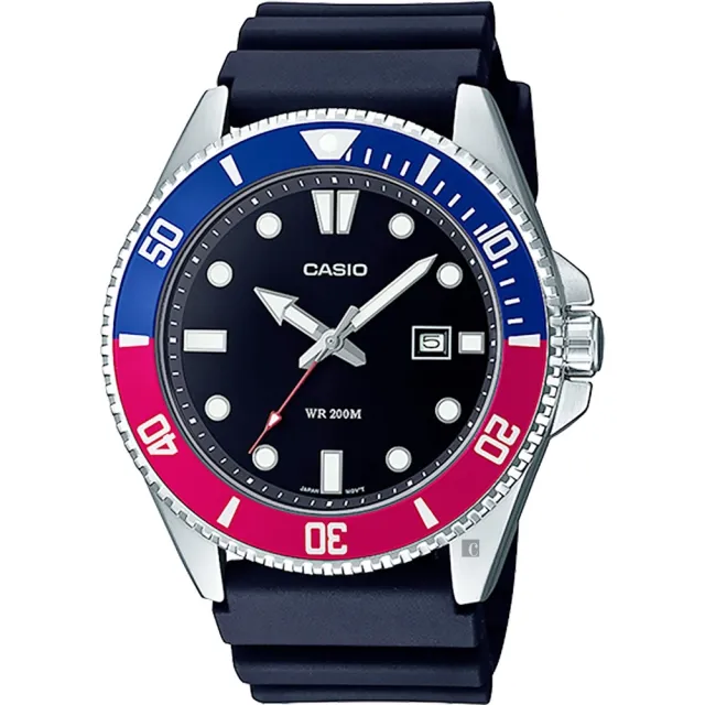 【CASIO 卡西歐】黑水鬼防水200米潛水錶 正原廠公司貨(MDV-107 系列共3色)