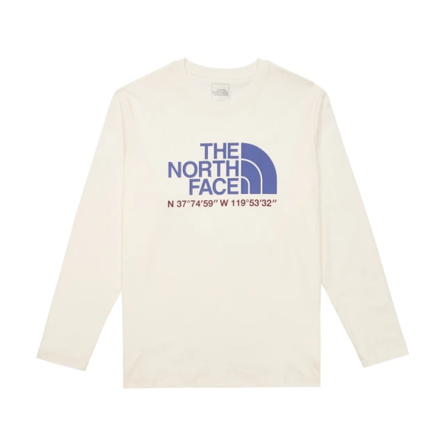 The North Face 北臉 長袖上衣 男女 中性款 運動 U L/S NOVELTY HALF DOME TEE 米 NF0A86PXN3N