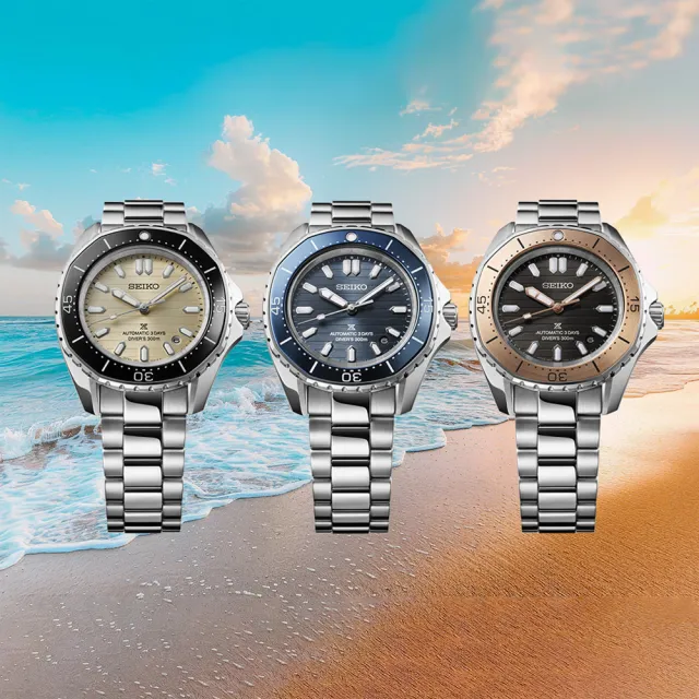 【SEIKO 精工】PROSPEX 三日鍊 多邊形 300米潛水機械腕錶 錶 週年慶 雙11(SPB485J1/6R55-00J0N)