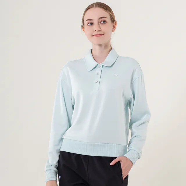 【LE COQ SPORTIF 公雞】休閒經典長袖POLO衫 女款-2色-LWU22344