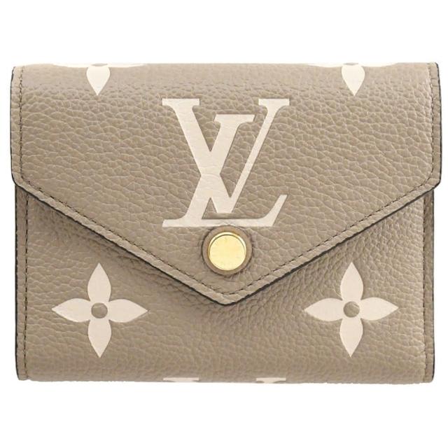 【Louis Vuitton 路易威登】LV M81861 VICTORINE 經典印花壓紋牛皮三折零錢短夾(現貨)