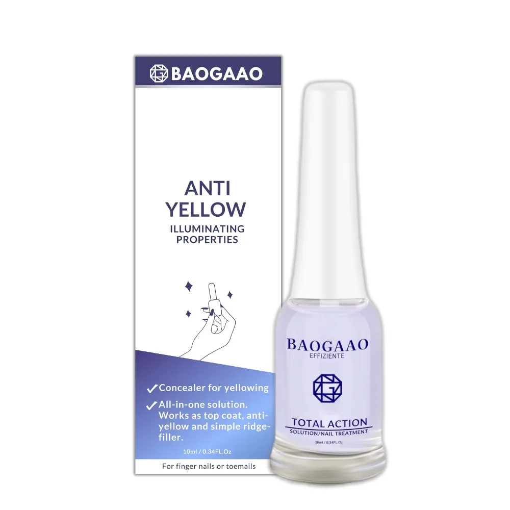 【BAOGAAO】德國BAOGAAO指甲抗黃指甲無毒亮白劑10ml(瞬效抗黃/改善暗沉/多效合1)