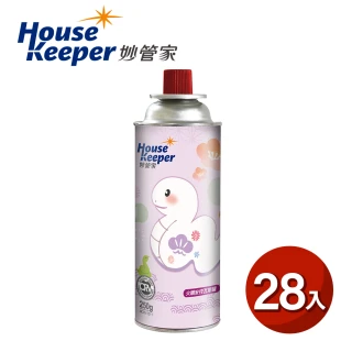 【妙管家】火順安控通用瓦斯罐250g 28入組 蛇采飛揚版(大容量防爆CRV卡式罐 戶外露營野炊瓦斯瓶)