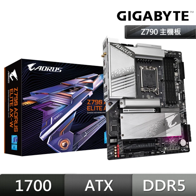 GIGABYTE 技嘉 Z790 AORUS ELITE AX-W DDR5 主機板+Intel i5-12600KF 10核16緒 中央處理器