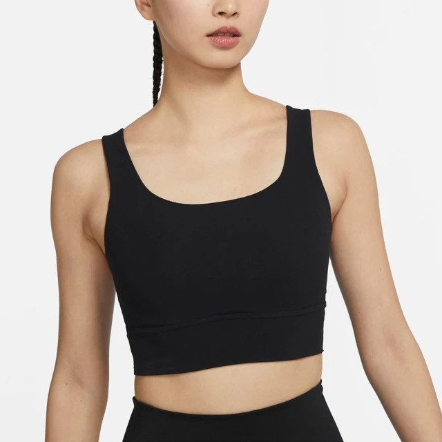 NIKE 耐吉 運動內衣AS W NK ALATE ELLIPSE LL BRA 黑 中強度支撐 美背型 瑜珈 健身(DO6620-010)