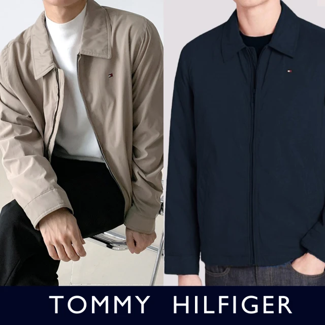 Tommy Hilfiger TOMMY 經典印刷小Logo保暖飛行夾克外套 上衣-多色組合(平輸品/秋冬舒適)