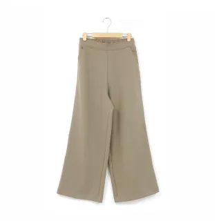 【Kinloch Anderson】金安德森女裝 百搭質感提織休閒顯瘦長寬褲(KA1362025 軍綠/黑色)