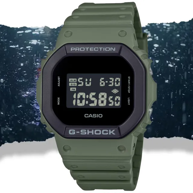 【CASIO 卡西歐】G-SHOCK 街頭時尚 方形電子腕錶 推薦 送禮 畢業禮物(DW-5610UU-3)