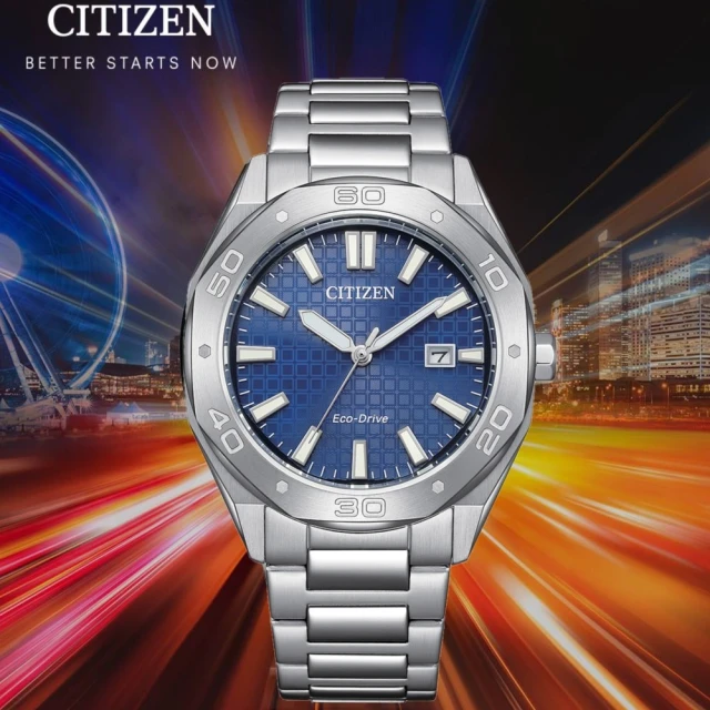 CITIZEN 星辰 GENTS系列 簡約時尚 計時光動能手錶41mm(BM7630-80L)