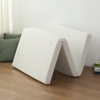 【Pillove】石墨烯完美釋壓加厚8cm三折床墊(單人加大3.5×6尺)