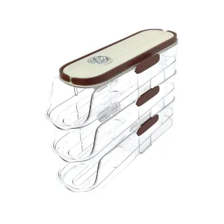 【感恩使者】雞蛋盒/可堆疊滑梯式 ZHCN2435-B 一件入 計時保鮮(蛋架 冰箱整理 節省空間 蛋類保護盒)