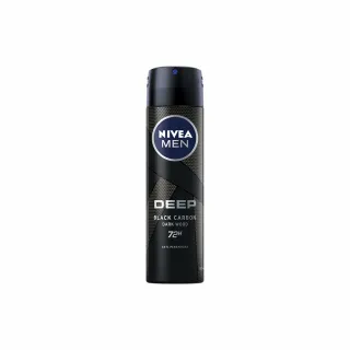 【NIVEA 妮維雅】男士止汗爽身噴霧 深極炭系列-清新魅力(48小時長效乾爽)