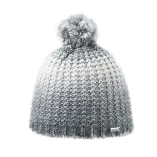 【ATUNAS 歐都納】中性款石墨烯羊毛漸層針織保暖毛帽(A1AH2405N灰/戶外休閒/旅遊/賞雪/造型穿搭)