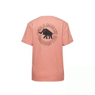 【Mammut 長毛象官方直營】Mammut Base Guarantee 1974 有機棉休閒短袖T恤 女款 石英粉 #1017-07210