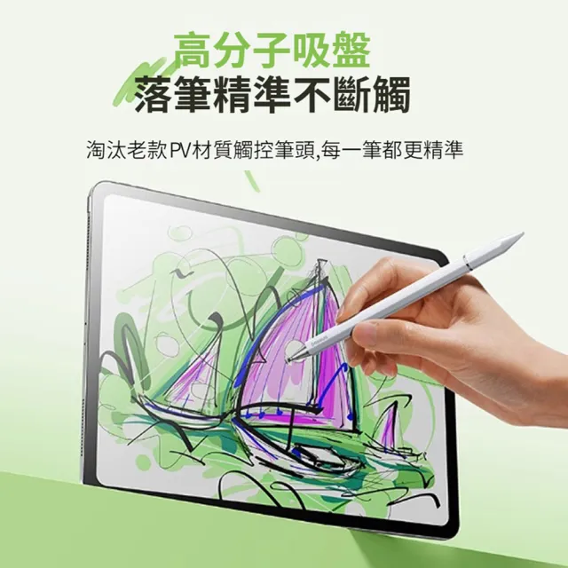 【BASEUS】Apple pencil三合一磁吸式觸控筆 手機平板繪畫觸屏筆 手寫電容筆 安卓蘋果通用