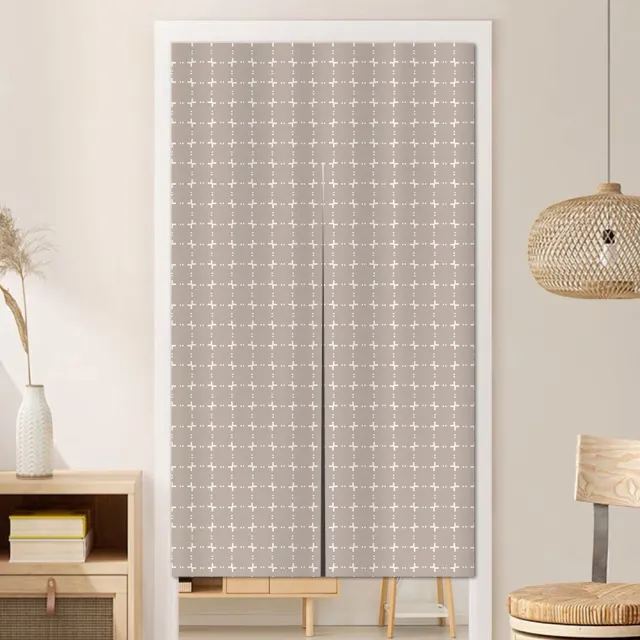 【BonBon naturel】侘寂風日式極簡系列門簾85x150cm-春暮(門簾/風水簾/長門簾/穿桿式門簾)