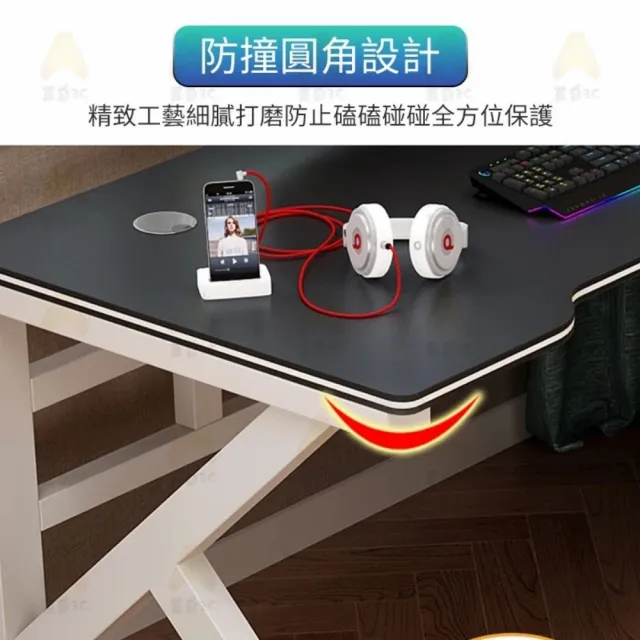 【小不記】長120*寬60*高75 設計專利款+USB充電孔(辦公桌 電腦桌 電競桌 書桌 工作桌 學習桌椅 桌子)