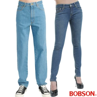 【BOBSON】男女款舒適直筒.喇叭褲(6款任選)