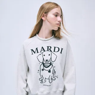 【MARDI MERCREDI】印花大學TEE 多色 小雛菊 臘腸狗 純棉 SWEATSHIRT RAGLAN SWING THE TAIL DDANJI