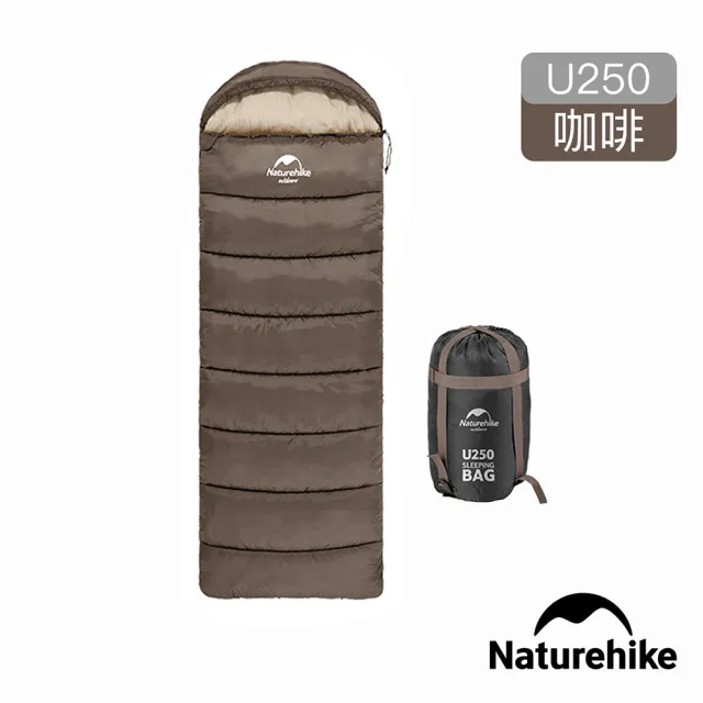 【Naturehike】超值2入組 U250全開式保暖睡袋 MSD07(台灣總代理公司貨)