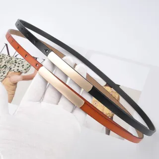 【MoonDy】腰帶 真皮腰帶 牛皮腰帶 洋裝皮帶 細腰帶 皮帶真皮 精品皮帶 大衣腰帶 搭配神器
