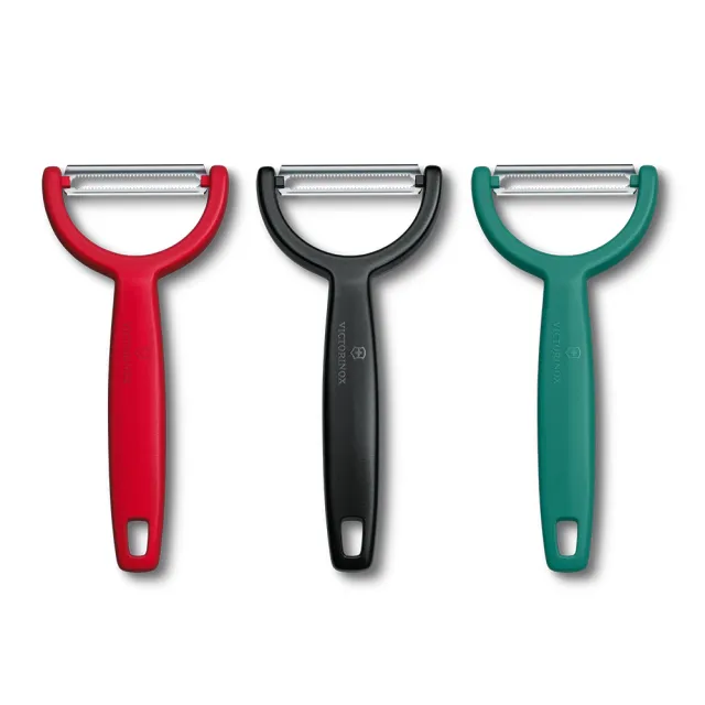 【VICTORINOX 瑞士維氏】Ypso Peeler系列 Y字型削皮器 紅/黑/綠(6.0963.1/6.0963.3/6.0963.4)