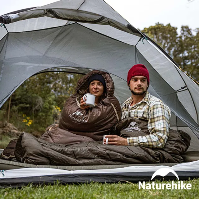 【Naturehike】超值2入組 U350全開式保暖睡袋 MSD07(台灣總代理公司貨)